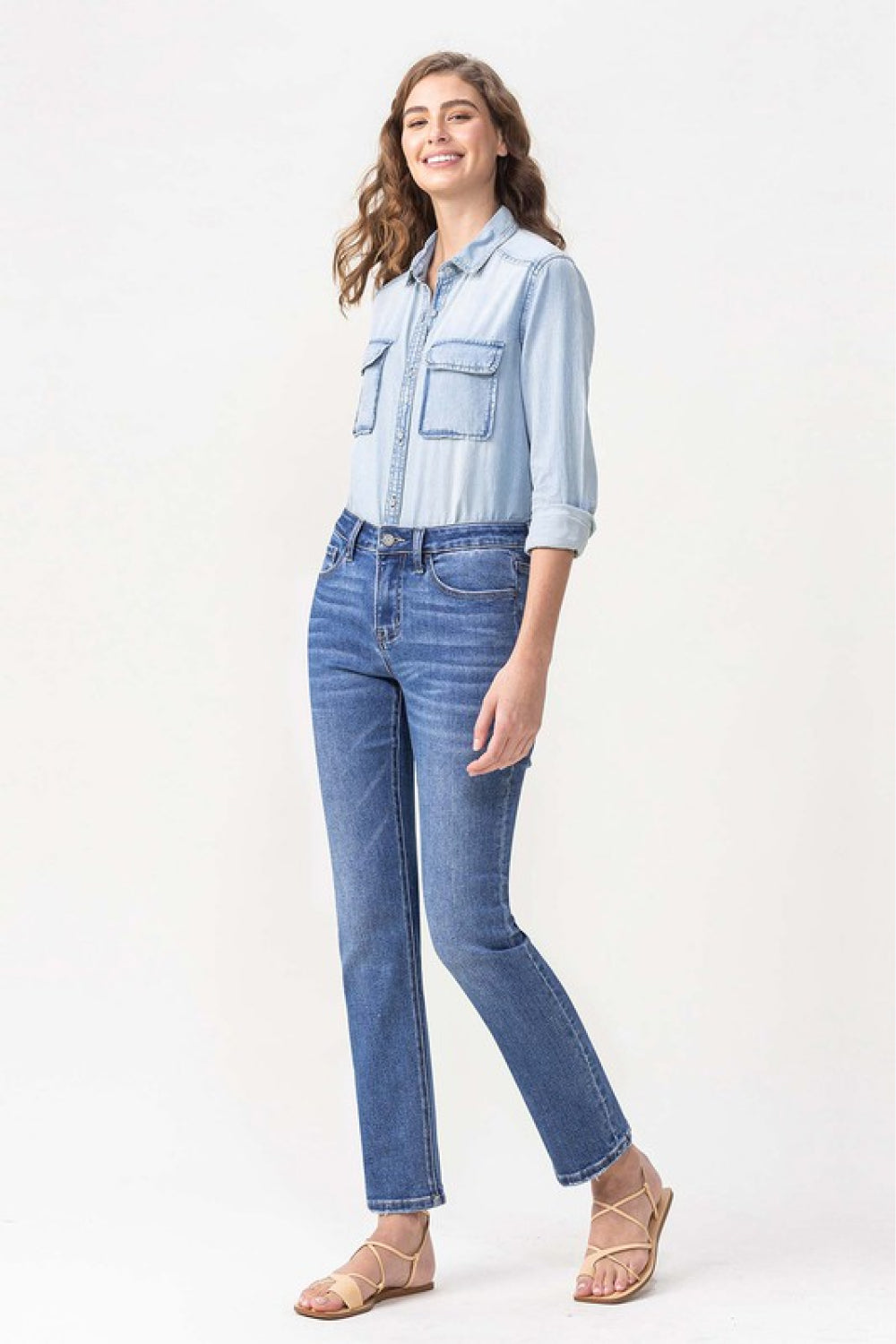 Maggie Midrise Slim Ankle Straight Jeans by Lovervet