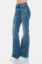 Load image into Gallery viewer, Judy Blue Tummy Control Cut Hem Flare Jeans
