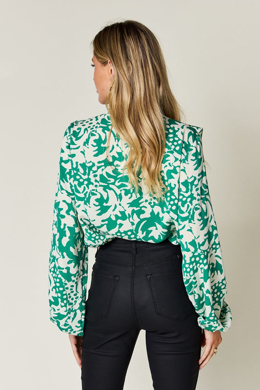 Buena Park Ruffle Trim Blouse