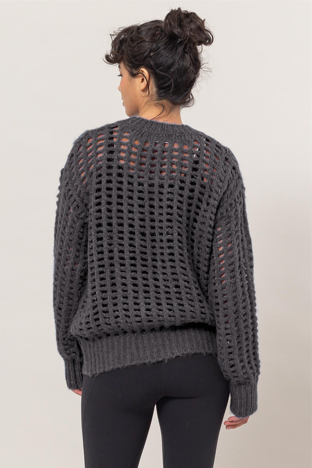 Nola Openwork Knit Sweater