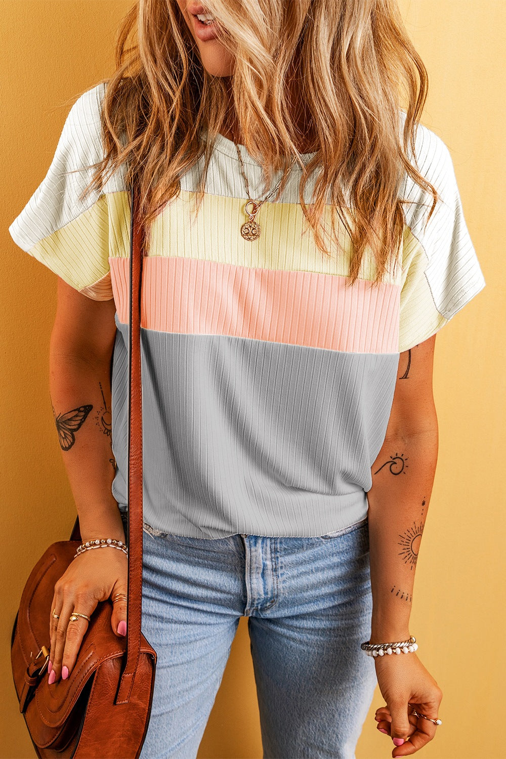 Eisa Color Block T-Shirt