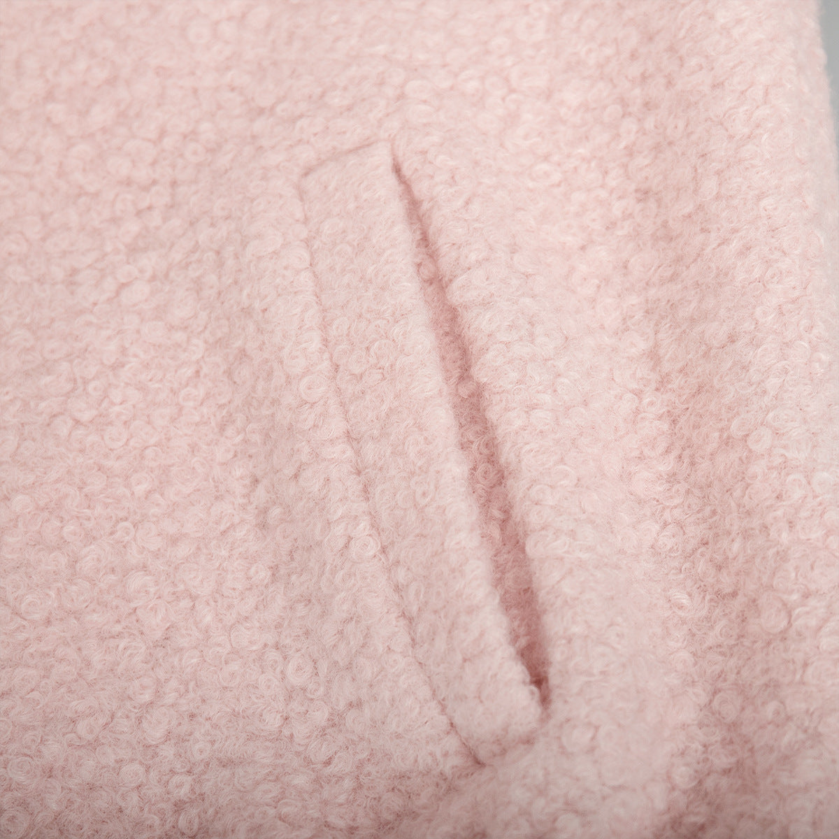 Buffy Plush Snap Down Jacket