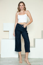 Load image into Gallery viewer, Judy Blue Side Seam Braid Detail Crop Wide Leg Jeans
