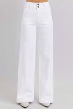 Load image into Gallery viewer, RISEN Tummy Control Double Button Wide Leg Jeans
