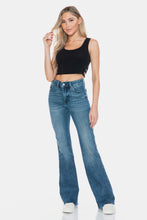 Load image into Gallery viewer, Judy Blue Tummy Control Cut Hem Flare Jeans
