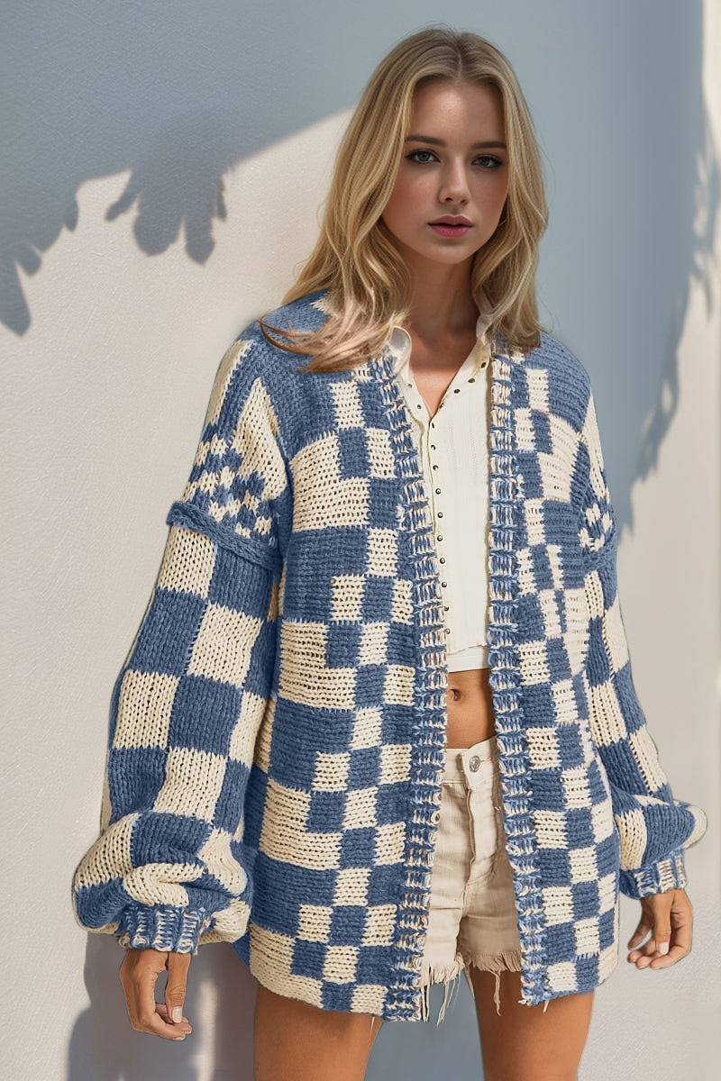 Calumet Checkered Cardigan