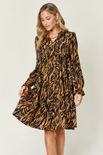 Load image into Gallery viewer, Alden Ruffle Hem Long Sleeve Dress
