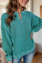 Load image into Gallery viewer, Berkley Notched Dropped Shoulder Sweatshirt
