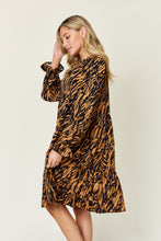 Load image into Gallery viewer, Alden Ruffle Hem Long Sleeve Dress
