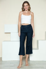 Load image into Gallery viewer, Judy Blue Side Seam Braid Detail Crop Wide Leg Jeans
