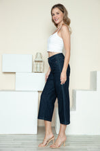 Load image into Gallery viewer, Judy Blue Side Seam Braid Detail Crop Wide Leg Jeans
