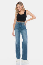 Load image into Gallery viewer, Judy Blue Tummy Control Cut Raw Hem Straight Jeans
