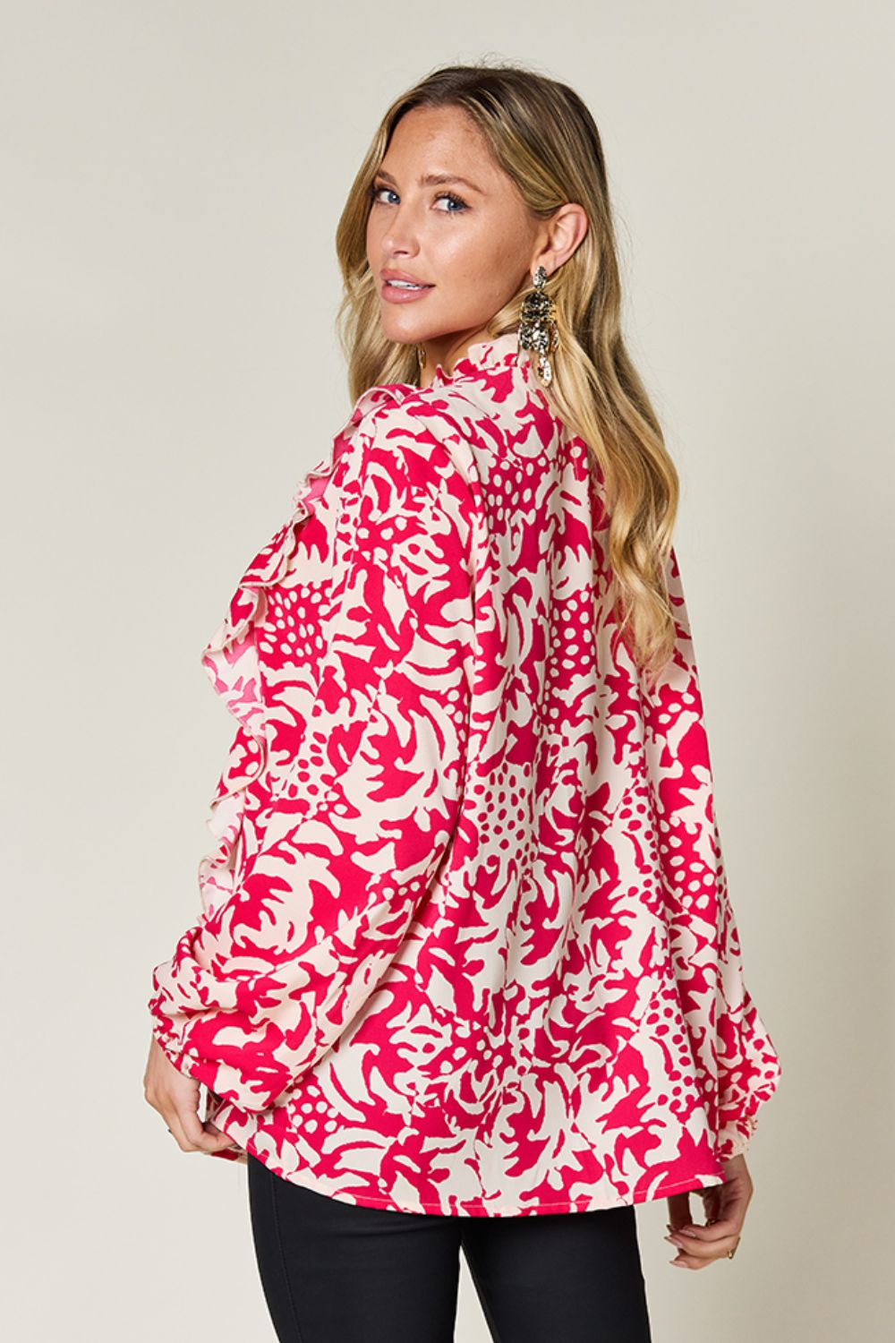 Buena Park Ruffle Trim Blouse