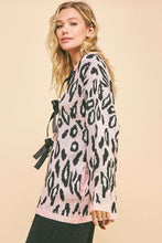 Load image into Gallery viewer, Audrey Leopard Ribbon Tie Front Cardigan
