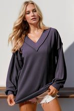 Load image into Gallery viewer, Florance Exposed Seam Ribbed Long Sleeve T-Shirt
