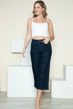 Load image into Gallery viewer, Judy Blue Side Seam Braid Detail Crop Wide Leg Jeans
