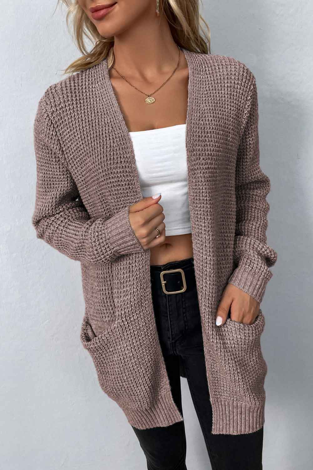 Arlington Rib-Knit Cardigan