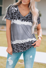 Load image into Gallery viewer, Alexis Leopard V-Neck Tee Shirt
