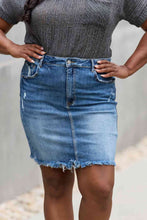 Load image into Gallery viewer, RISEN Amelia Denim Mini Skirt
