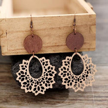 Load image into Gallery viewer, Geometric Cutout Dangle Earrings
