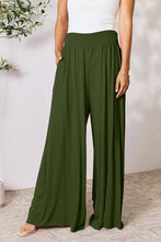 Load image into Gallery viewer, Gillian Smocked Wide Waistband Wide Leg Pants
