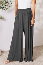 Load image into Gallery viewer, Gillian Smocked Wide Waistband Wide Leg Pants
