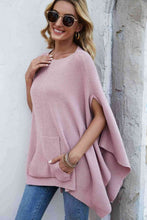 Load image into Gallery viewer, Artesia Waffle-Knit Cloak Sleeve Sweater
