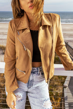 Load image into Gallery viewer, Valier Zip-Up Suede Jacket
