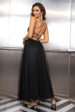 Load image into Gallery viewer, Reign Lace-Up Backless Mesh Dress
