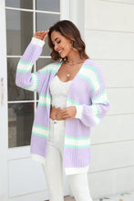 Load image into Gallery viewer, Baronette Ribbed Dropped Shoulder Cardigan
