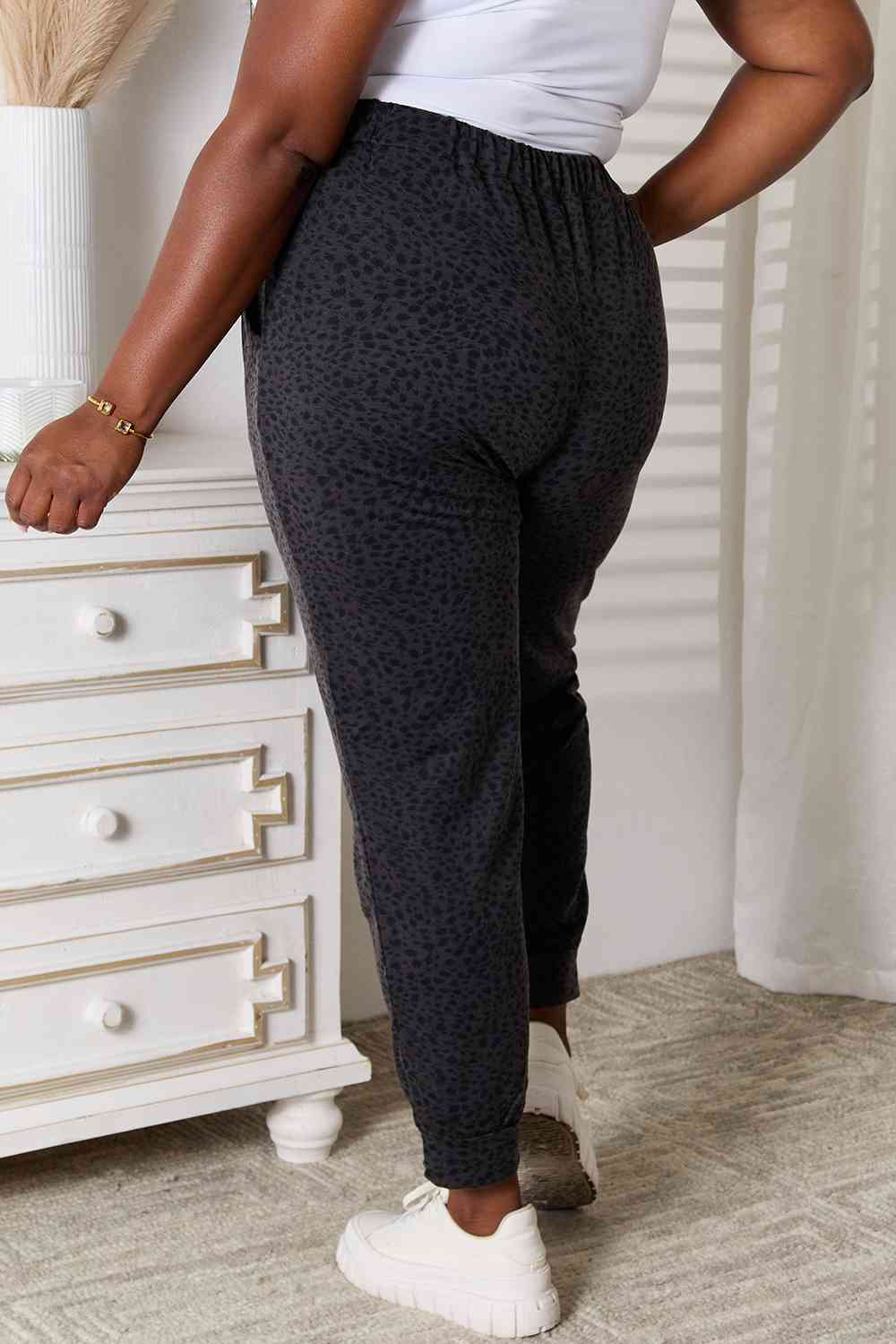 Basic Bae Leopard Print Joggers