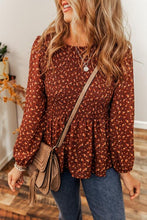 Load image into Gallery viewer, Camarillo Smocked Ruffle Hem Blouse
