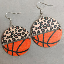 Load image into Gallery viewer, Sport Wooden Dangle Earrings
