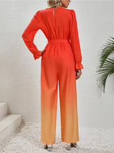 Load image into Gallery viewer, Fresno Gradient Tie Front Jumpsuit
