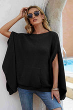 Load image into Gallery viewer, Artesia Waffle-Knit Cloak Sleeve Sweater
