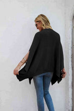 Load image into Gallery viewer, Artesia Waffle-Knit Cloak Sleeve Sweater
