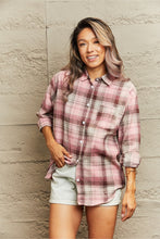 Load image into Gallery viewer, Adelade Plaid Button Down Shacket
