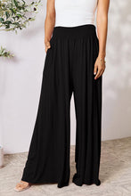 Load image into Gallery viewer, Gillian Smocked Wide Waistband Wide Leg Pants
