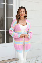 Load image into Gallery viewer, Baronette Ribbed Dropped Shoulder Cardigan
