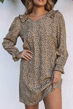 Load image into Gallery viewer, Canyon Leopard V-Neck Dress
