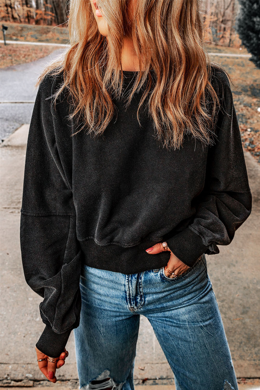 Bax Open Back Sweatshirt