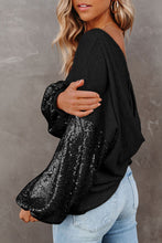 Load image into Gallery viewer, Dubois Sequin Waffle-Knit Top
