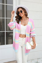 Load image into Gallery viewer, Baronette Ribbed Dropped Shoulder Cardigan
