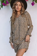 Load image into Gallery viewer, Canyon Leopard V-Neck Dress
