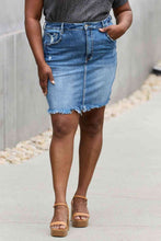 Load image into Gallery viewer, RISEN Amelia Denim Mini Skirt
