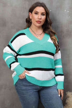 Load image into Gallery viewer, Darien Striped V-Neck Sweater
