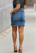 Load image into Gallery viewer, RISEN Amelia Denim Mini Skirt
