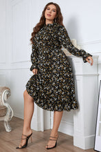 Load image into Gallery viewer, Valle Floral Flounce Sleeve Midi Dress
