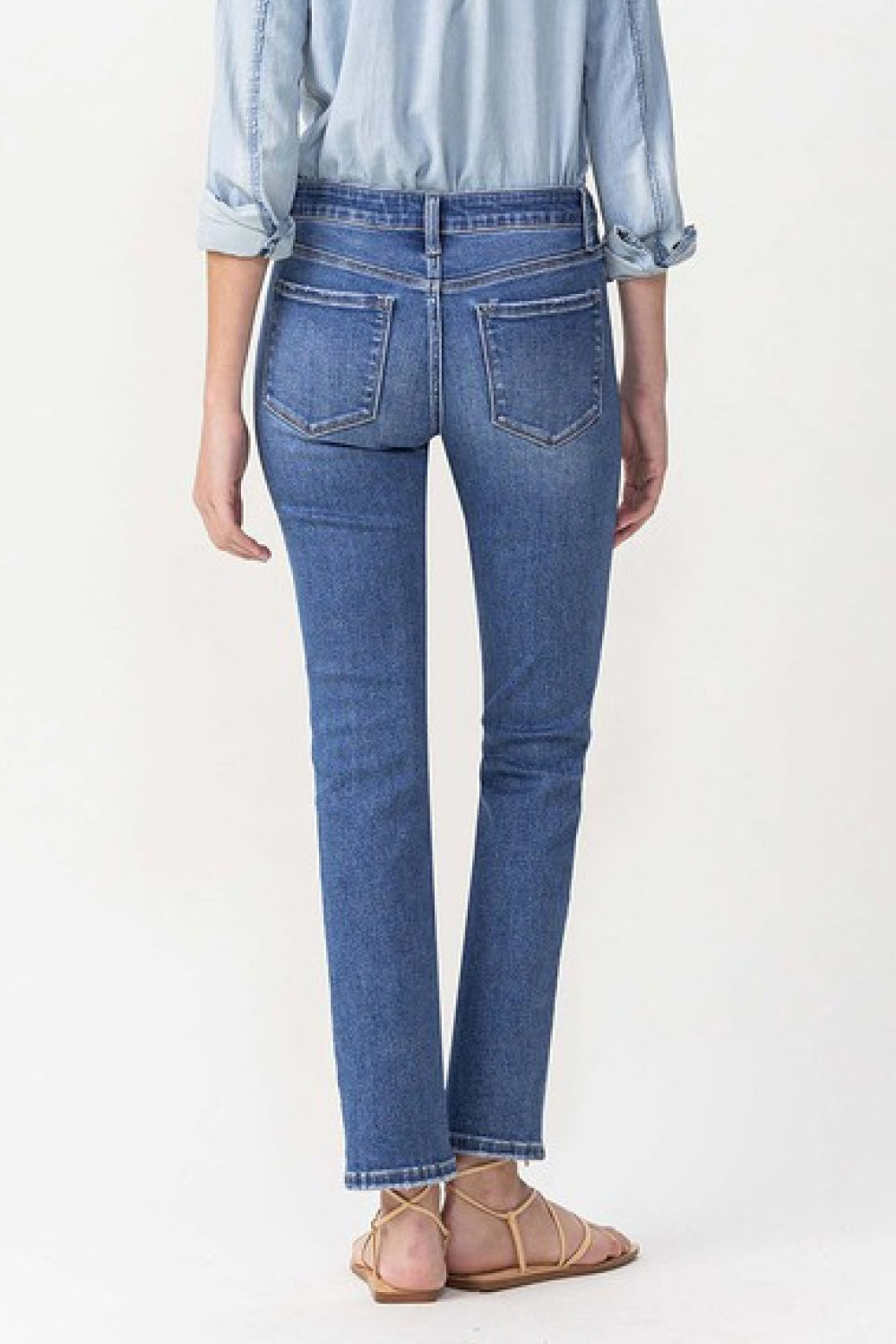 Maggie Midrise Slim Ankle Straight Jeans by Lovervet