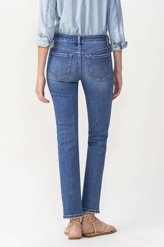 Maggie Midrise Slim Ankle Straight Jeans by Lovervet